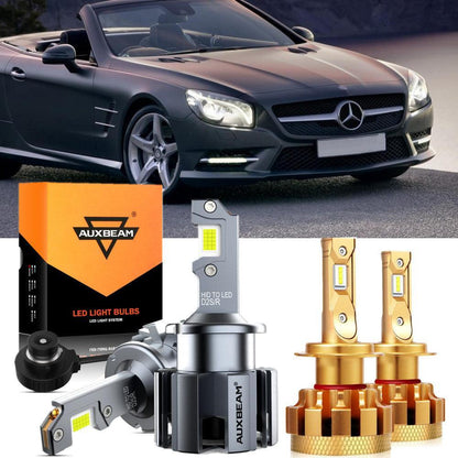 Kit d’ampoules LED feux de route/croisement pour Mercedes-Benz SL500 avec phares HID 2003–2006 – NOVADOMIO