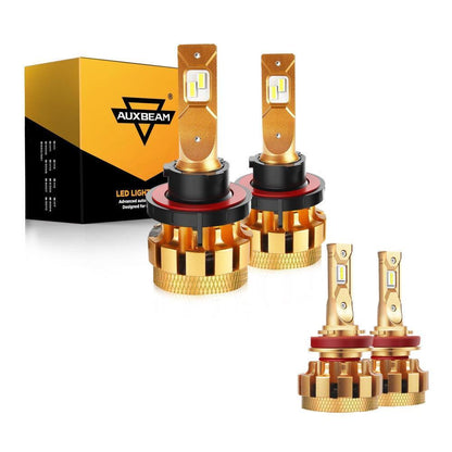 Kit d’ampoules LED feux de route/croisement F-16 Plus série CAN-bus intégré 14 000 lm pour Ford Focus 2008–2011 – NOVADOMIO