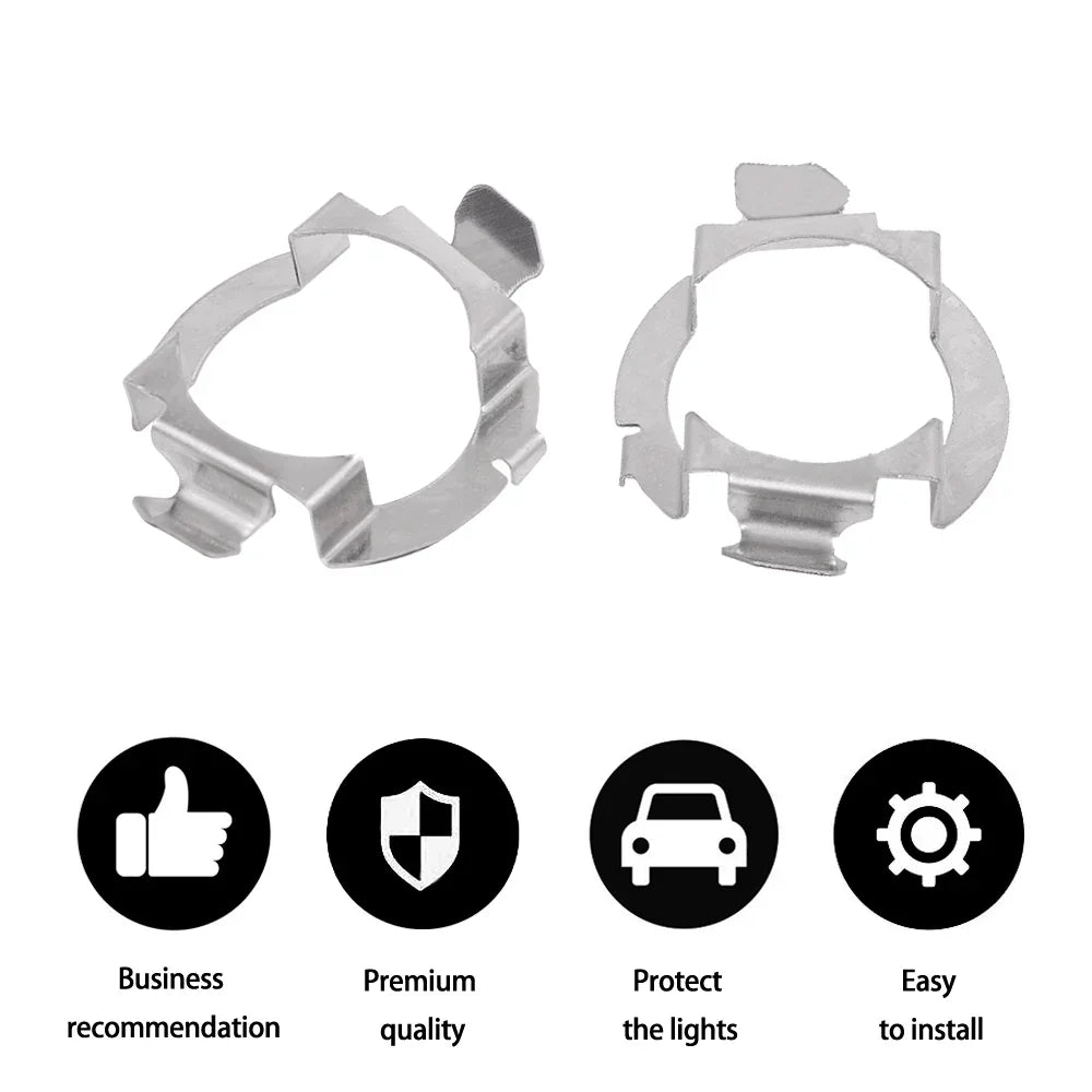 (2pcs/set) KP-123 H7 Ampoules LED Base Holders pour Audi A3 A4L A6L Buick: Regal/Lacrosse/Hideo – vue 4