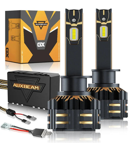 H1 Ampoules de phare LED 120 W 25 000 lm GX série Brightest 6 500 K blanc froid – 2 ampoules – NOVADOMIO
