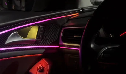 Kit éclairage LED d’ambiance intérieur pour Audi A6 C7 (2012-2018) – vue 3 – NOVADOMIO