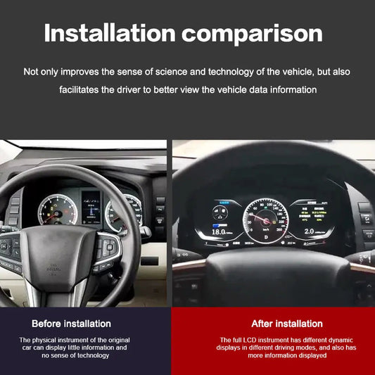 Virtual Cockpit Toyota Hiace 2019-2022 LCD 12,3″ – NOVADOMIO