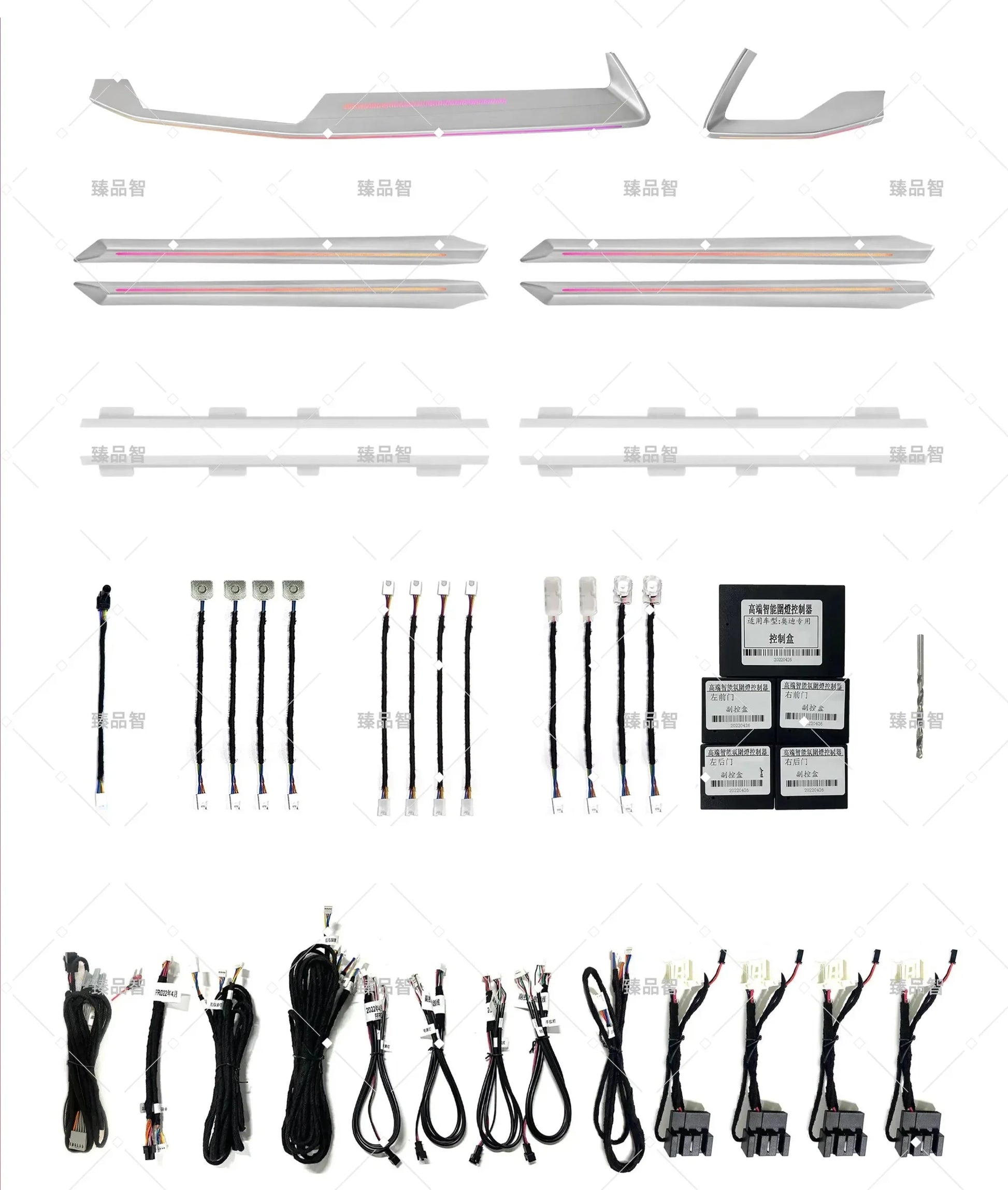 Kit éclairage LED d’ambiance intérieur pour Audi A3 (2021-2024) – vue 3