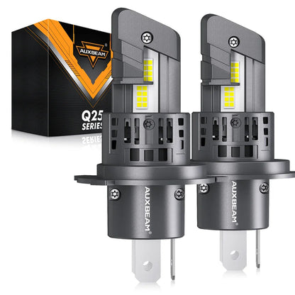 H4/HB2/9003 Ampoules de phare LED Q25 série Real 1: 1 Size 70W 20000LM 6500K blanc froid – 2 ampoules – NOVADOMIO