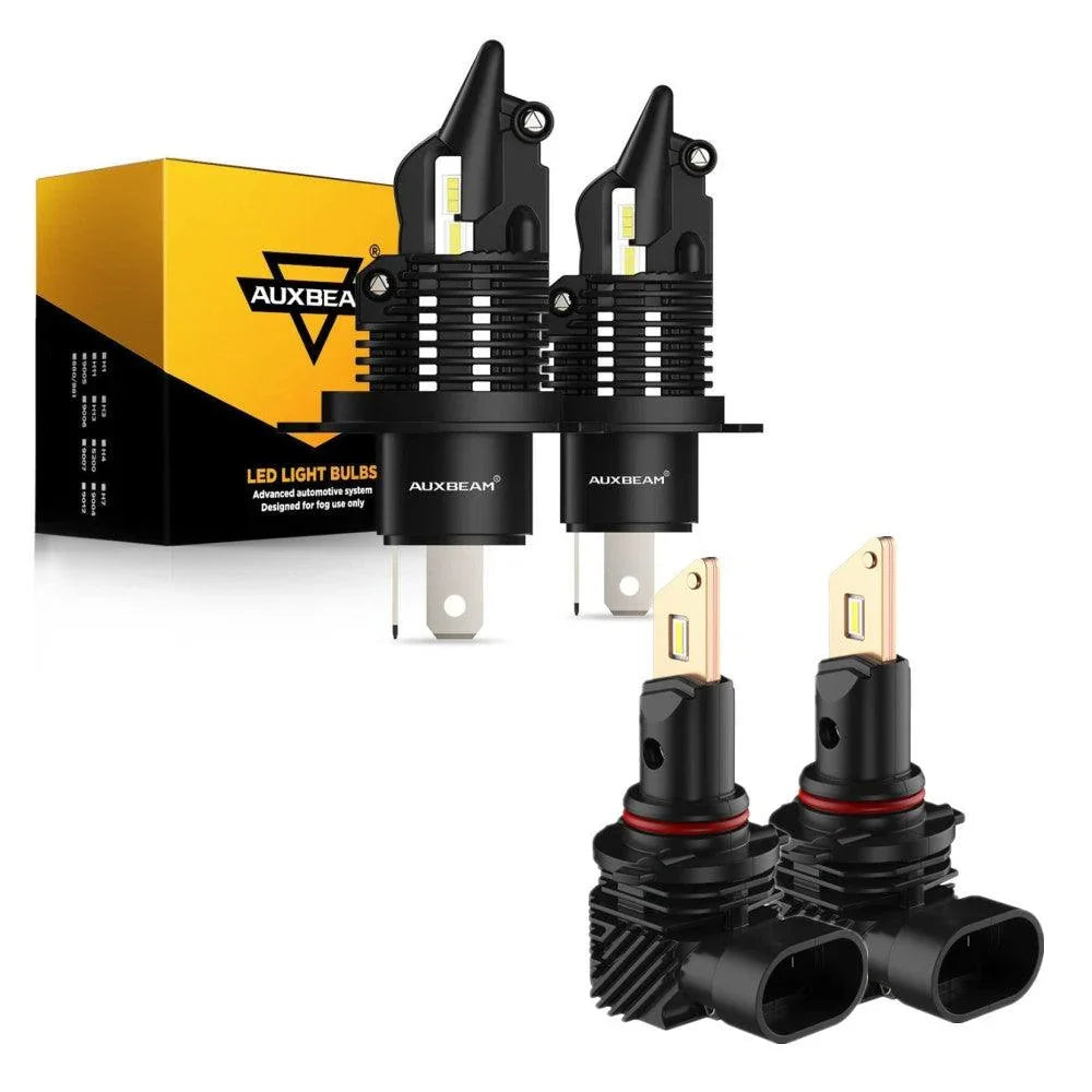 pour 2005-2011 Toyota Tacoma H4/9003 Q10 série sans ventilateur&Wireless 1:1 Halogen Size 6500K Ampoules LED High Low Beam B…