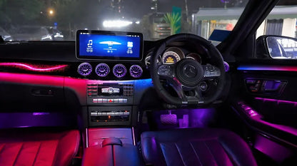 Kit éclairage LED d’ambiance intérieur pour Mercedes-Benz E-Class (W212 – RHD – vue 3 – NOVADOMIO