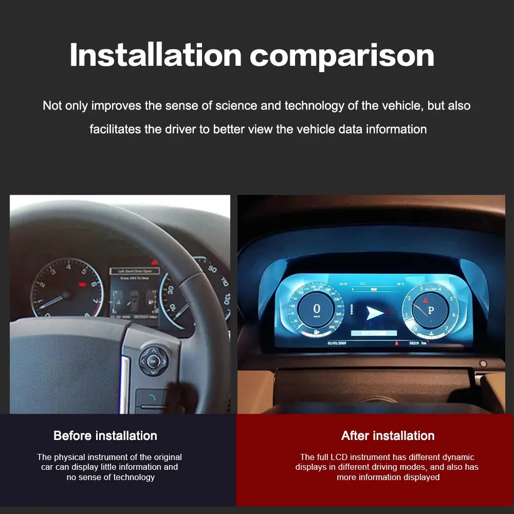 Virtual Cockpit Land Rover Discovery 4 / Range Rover Sport 2010-2016 LCD 12,3″ – NOVADOMIO