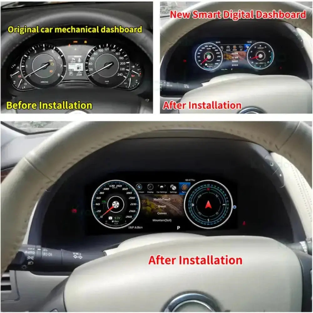 Virtual Cockpit Infiniti / Nissan QX80 / Patrol Y62 / Armada 2015-2019 LCD 12,3″ – NOVADOMIO