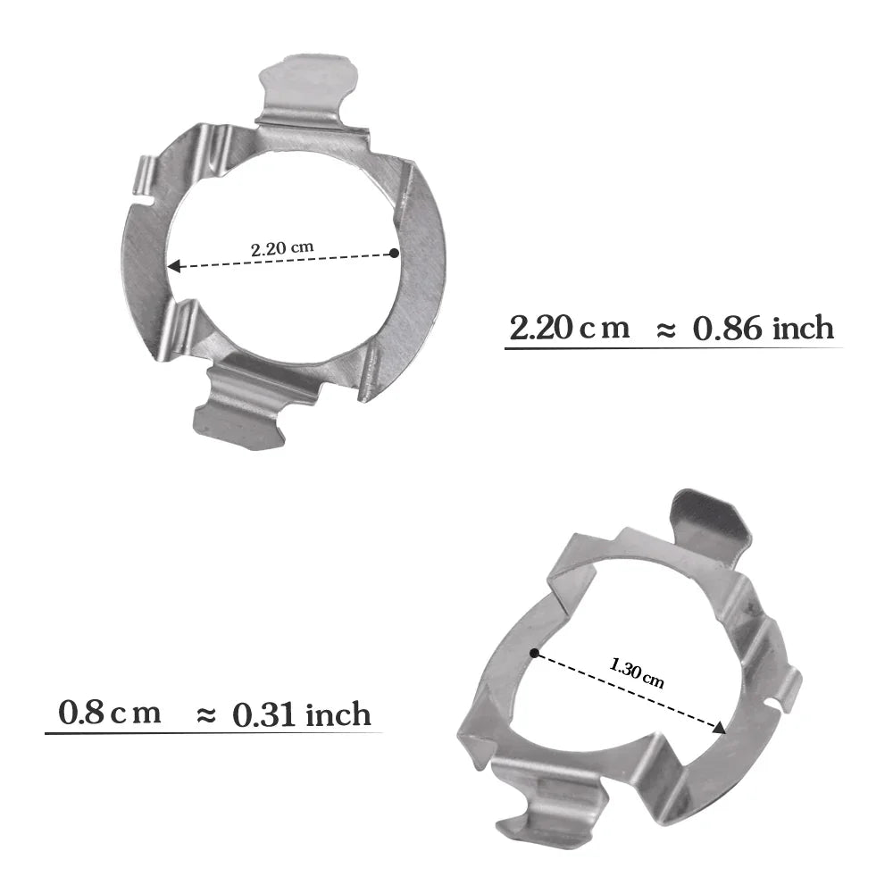 (2pcs/set) KP-123 H7 Ampoules LED Base Holders pour Audi A3 A4L A6L Buick: Regal/Lacrosse/Hideo – vue 2