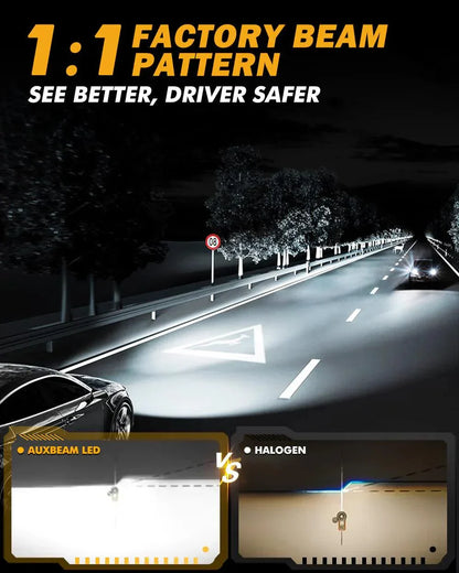 9012/HIR2 Ampoules de phare LED Q25 série Real 1: 1 Size 70W 20000LM 6500K blanc froid – 2 ampoules – vue 3 – NOVADOMIO