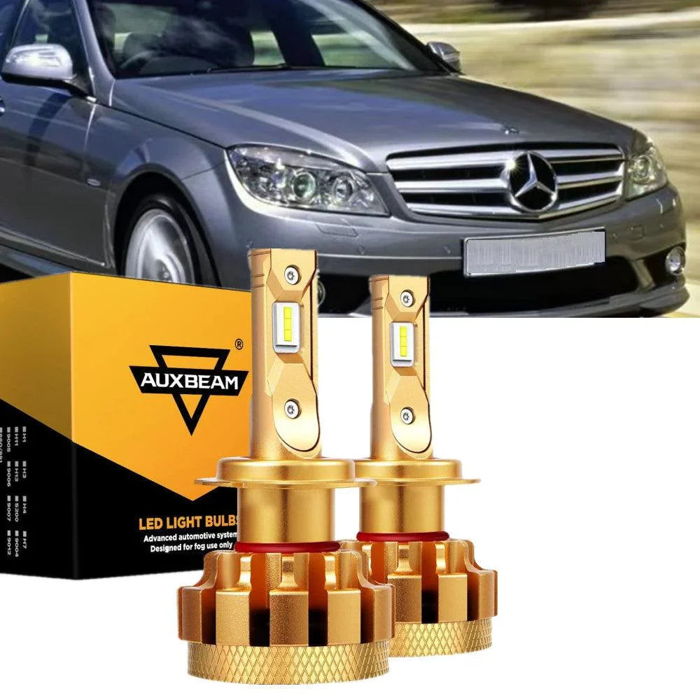 pour 2006-2015 Mercedes-Benz C350 avec halogen headlamps Ampoules LED High Low Beam Bundle – vue 9