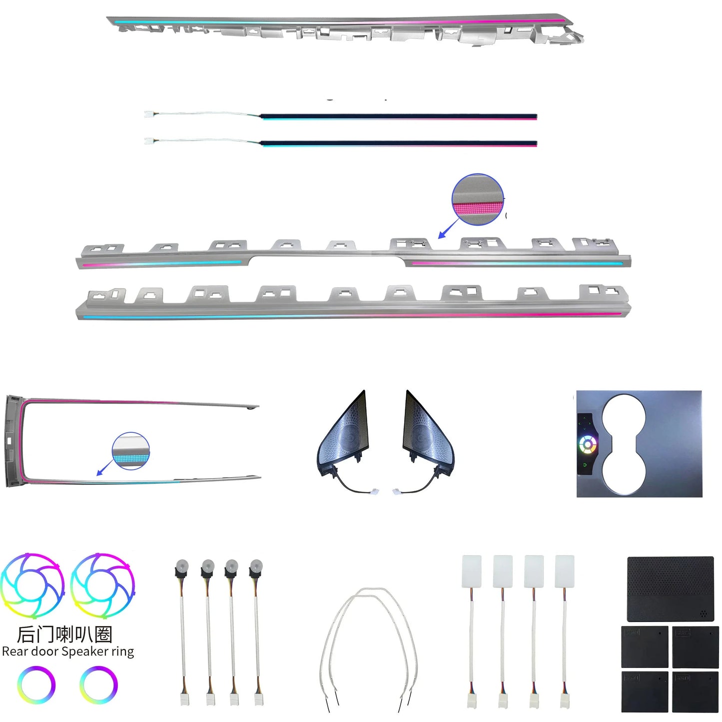 Kit éclairage LED d’ambiance intérieur pour Tesla Model 3 Model Y (2021-2022) – RHD