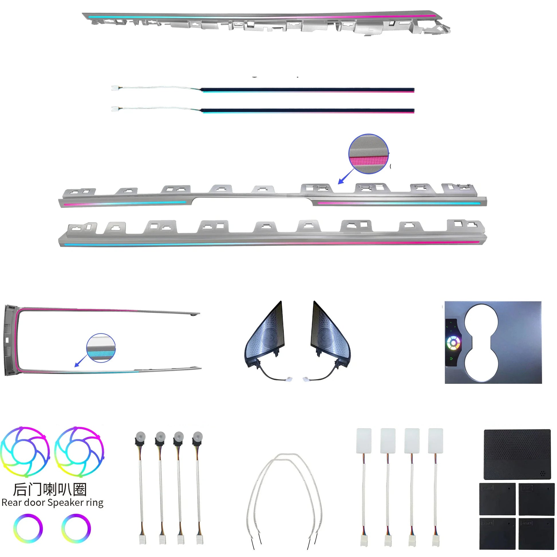 Kit éclairage LED d’ambiance intérieur pour Tesla Model 3 Model Y (2021-2022) – RHD