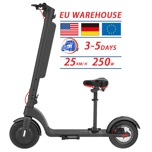 Trottinette électrique pliable tout-terrain avec siège – Stock UE