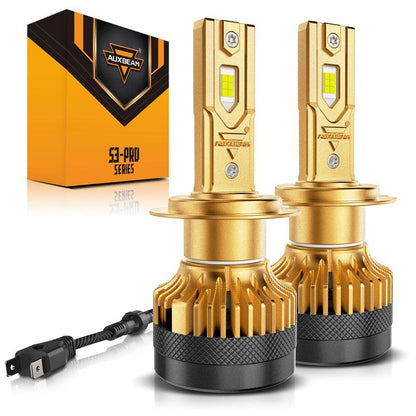 H7 Ampoules de phare LED S3 Pro série haute puissance 24 V 120 W 24 000 lm 6 500 K blanc froid – 2 ampoules – vue 2
