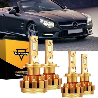 Kit d’ampoules LED feux de route/croisement F-16 Plus série CAN-bus intégré pour Mercedes-Benz SL500 avec phares halogènes