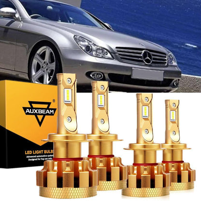 Kit d’ampoules LED feux de route/croisement F-16 Plus série CAN-bus intégré pour Mercedes-Benz CLS500 avec phares halogènes