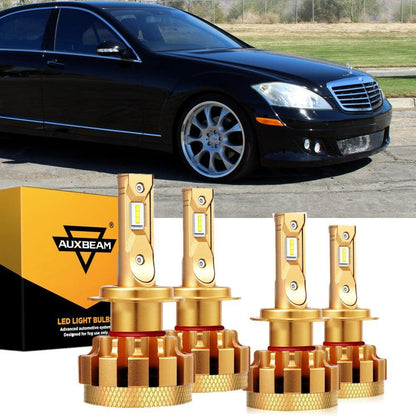 Kit d’ampoules LED feux de route/croisement F-16 Plus série CAN-bus intégré pour Mercedes-Benz R550 avec phares halogènes