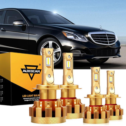 Kit d’ampoules LED feux de route/croisement F-16 Plus série CAN-bus intégré pour Mercedes-Benz E320 avec phares halogènes