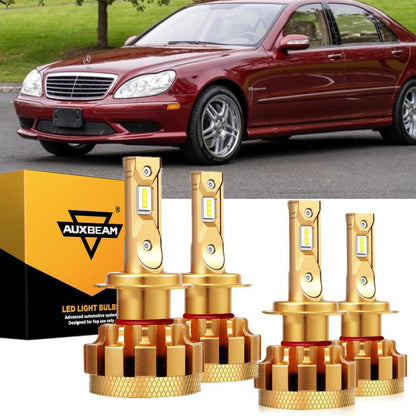 Kit d’ampoules LED feux de route/croisement F-16 Plus série CAN-bus intégré pour Mercedes-Benz S55 AMG avec phares halogènes