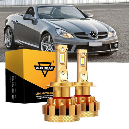 Kit d’ampoules LED feux de route/croisement F-16 Plus série CAN-bus intégré pour Mercedes-Benz SLK300 avec phares halogènes
