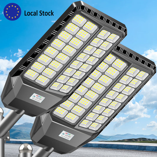 Lampadaire solaire autonome 22 Ah LiFePO4 avec détecteur