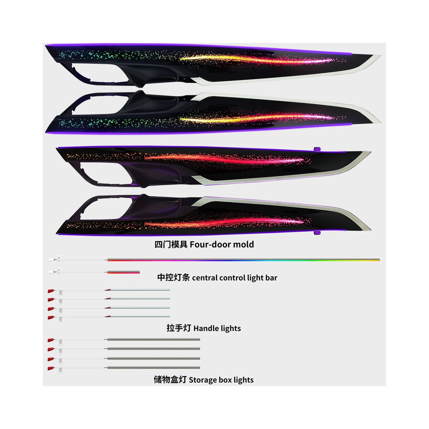 Kit éclairage LED d’ambiance intérieur pour BMW X6 (F16 (2015-2019)