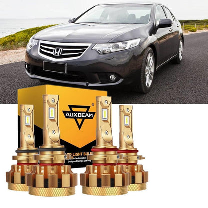 Kit d’ampoules LED feux de route/croisement F-16 Plus série CAN-bus intégré 14 000 lm pour Honda Accord 2000–2012 – NOVADOMIO