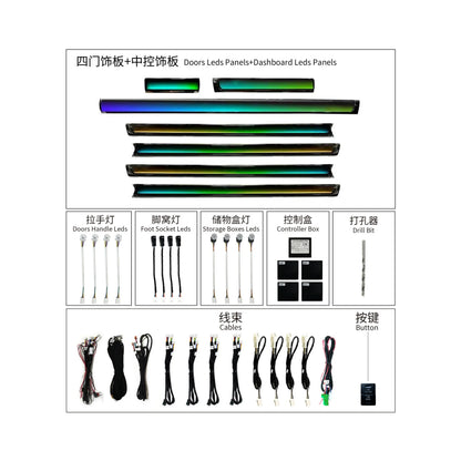 Kit éclairage LED d’ambiance intérieur pour Toyota 10-21 Land Cruiser – NOVADOMIO