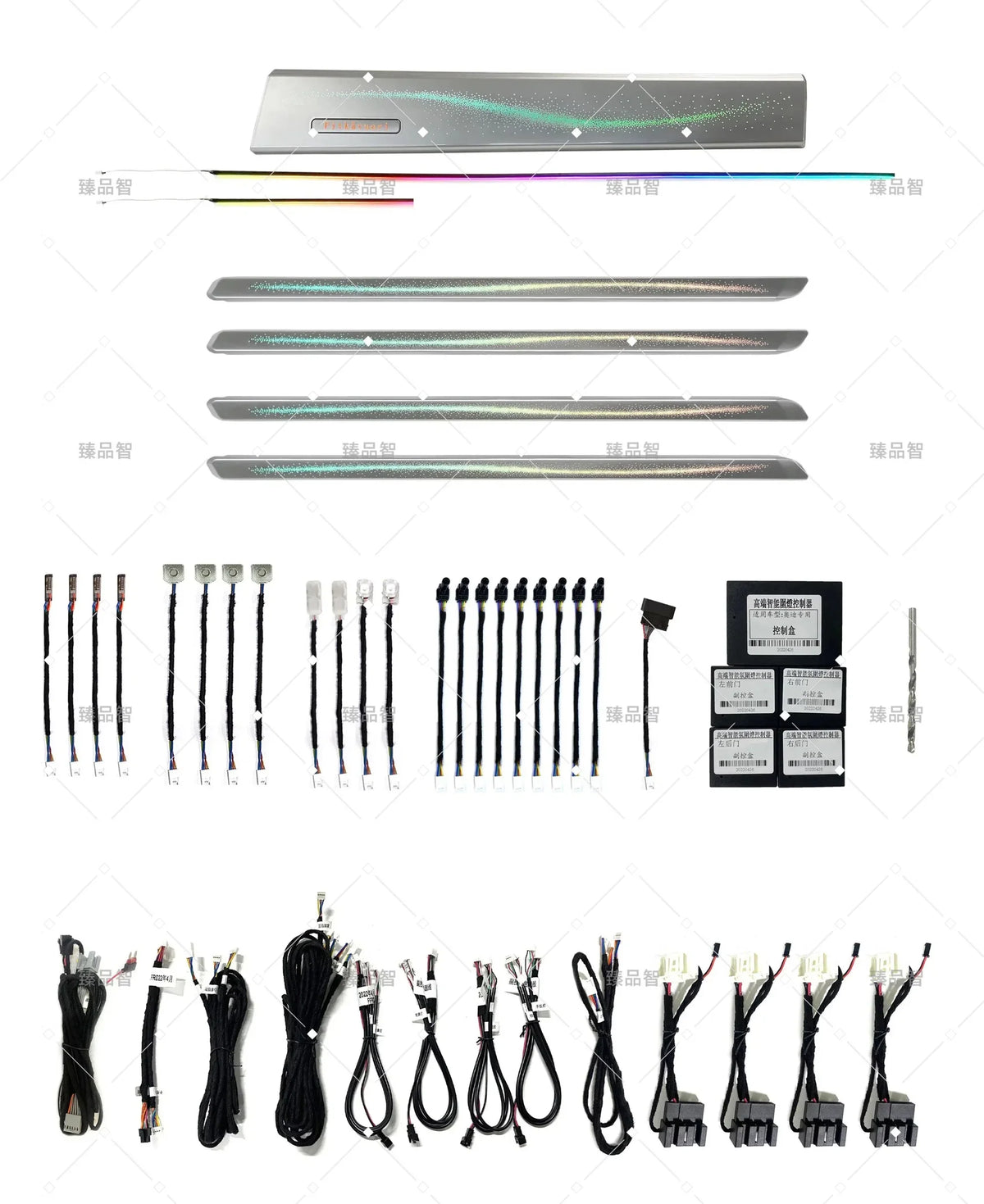 Kit éclairage LED d’ambiance intérieur pour Audi Q3 (2019-2024) – vue 2 – NOVADOMIO