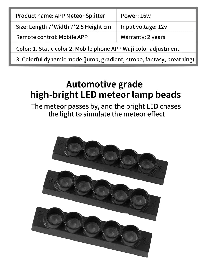 Kit ciel étoilé LED 16 W – fibres optiques scintillantes – photo 6