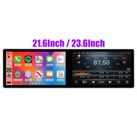 Autoradio Android 21,6/23,6 pouces CarPlay Android Auto pour Universel double écran