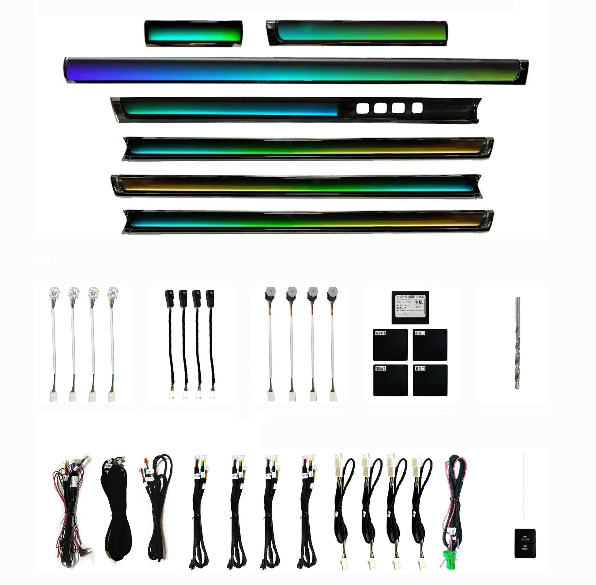 Kit éclairage LED d’ambiance intérieur pour Toyota Land Cruiser Landcruiser LC200 (2010-2021)