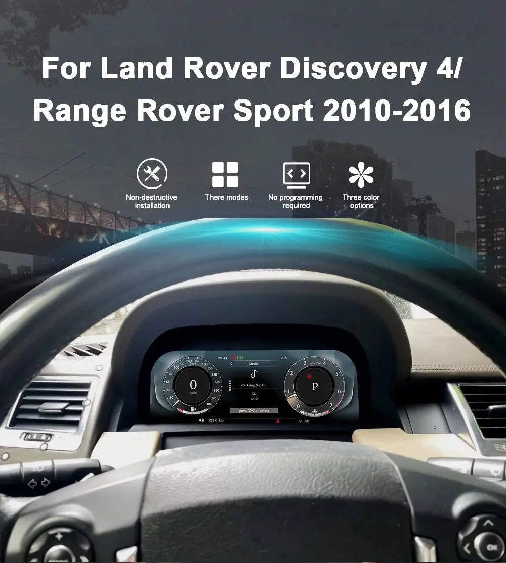 Virtual Cockpit Land Rover Discovery 4 / Range Rover Sport 2010-2016 LCD 12,3″ – NOVADOMIO