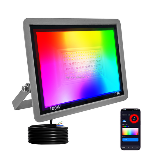Projecteur LED RGB+CCT 50/100 W Tuya Wi‑Fi IP66