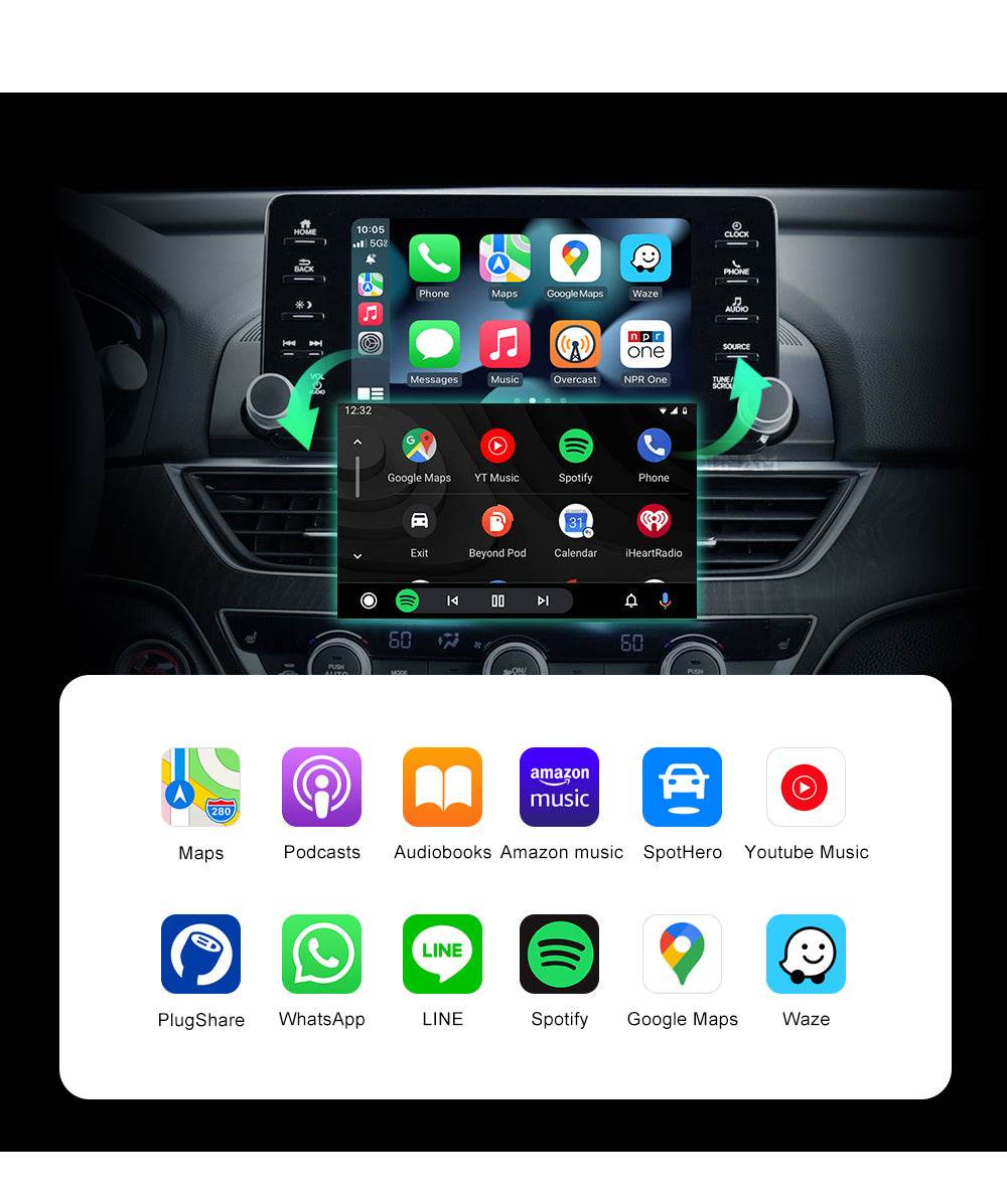 Boîtier CarPlay Android Auto Andream pour Honda MMI – vue 2