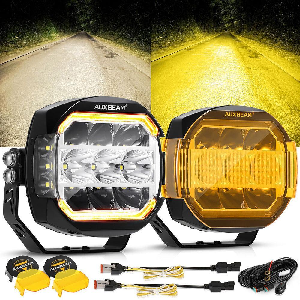 XP-ULTRA série 5 Inch 174W LED Side Shooter Pod Lights avec blanc DRL&orange clignotant Light