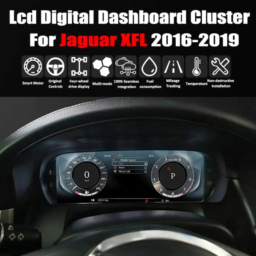 Virtual Cockpit Jaguar XFL 2016-2019 LCD 12,3″ – NOVADOMIO