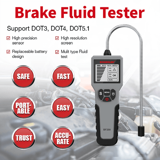 Testeur de liquide de frein KINGBOLEN BF200 – DOT 3, DOT 4 et DOT 5.1 – vue 2 – NOVADOMIO