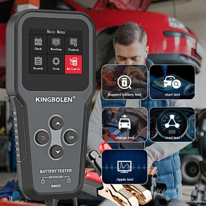 Testeur de batterie KINGBOLEN BM520 – 6 V, 12 V et 24 V – vue 5 – NOVADOMIO