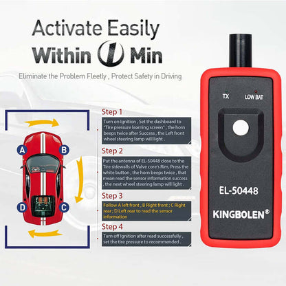 Outil TPMS KINGBOLEN EL-50448 pour véhicules GM – vue 5 – NOVADOMIO
