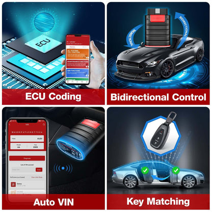 Scanner OBD2 Bluetooth KINGBOLEN Ediag – Diagnostic complet et codage ECU – vue 4 – NOVADOMIO