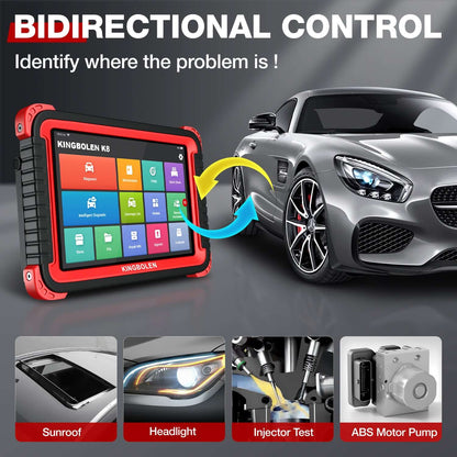 Valise diagnostic KINGBOLEN K8 – Codage ECU et tests bidirectionnels – vue 4 – NOVADOMIO