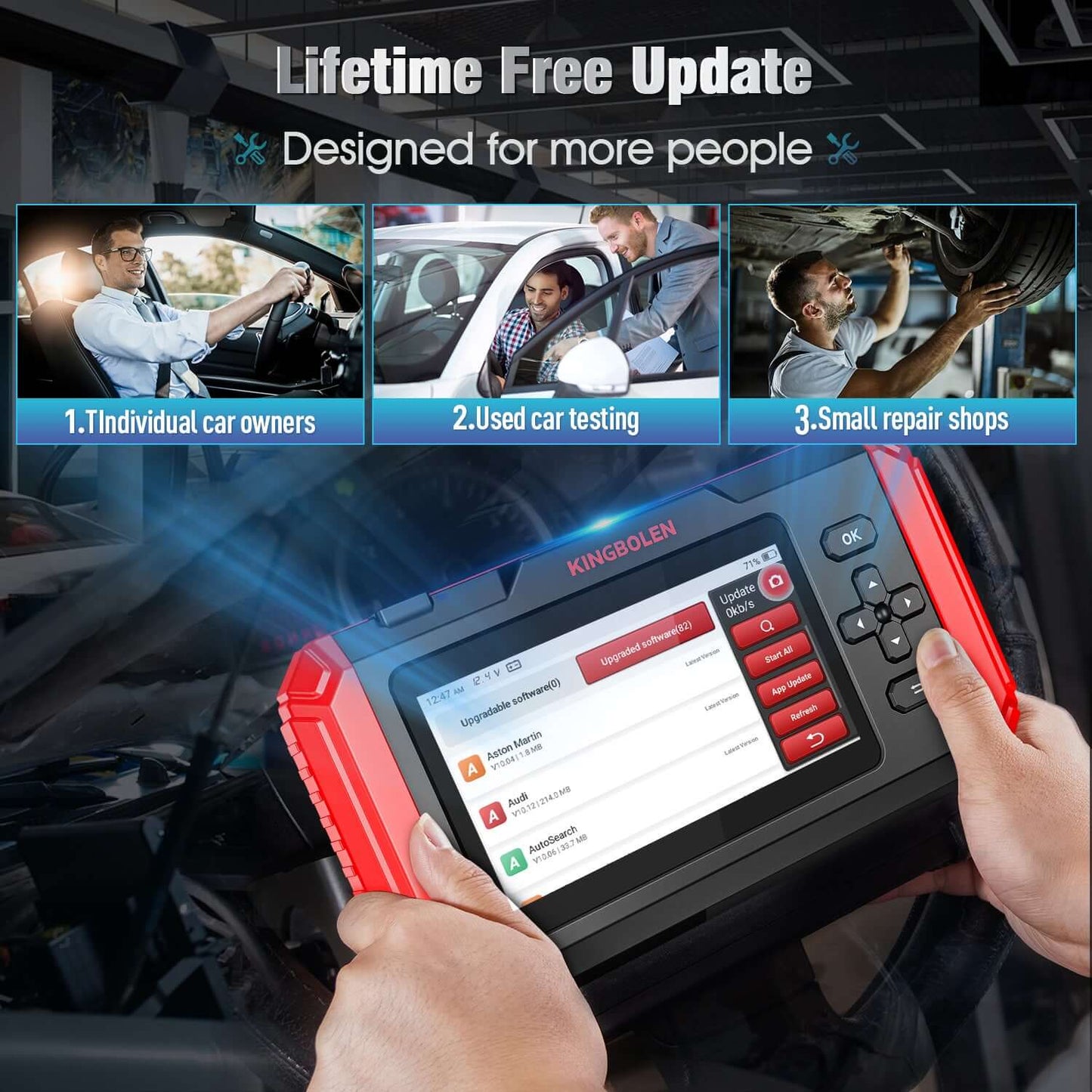 Valise diagnostic KINGBOLEN S500, S600 ou S800 – 4 systèmes – image produit 7 | NOVADOMIO
