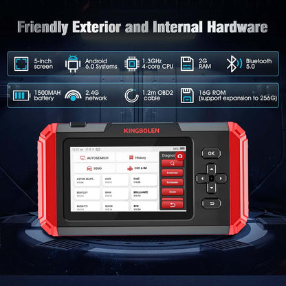 Valise diagnostic KINGBOLEN S500, S600 ou S800 – 4 systèmes – vue 8 – NOVADOMIO