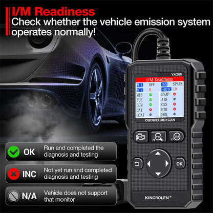 Lecteur de code OBD2 KINGBOLEN YA200 – Scanner automobile – vue 5 – NOVADOMIO