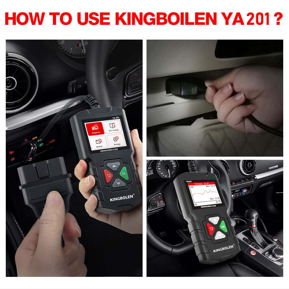 Lecteur de code OBD2 KINGBOLEN YA201 – 10 modes OBD2 – image produit 3 | NOVADOMIO