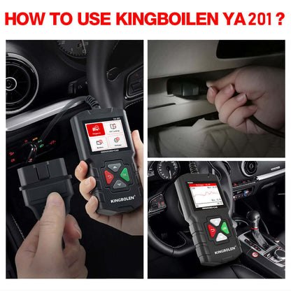 Lecteur de code OBD2 KINGBOLEN YA201 – 10 modes OBD2 – vue 3 – NOVADOMIO