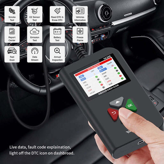 Lecteur de code OBD2 KINGBOLEN YA206 – Expédition USA uniquement – vue 2 – NOVADOMIO