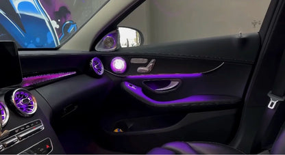 Panneaux LED d’ambiance Mercedes W205 X253 2015–2021 – 64 couleurs – photo 5